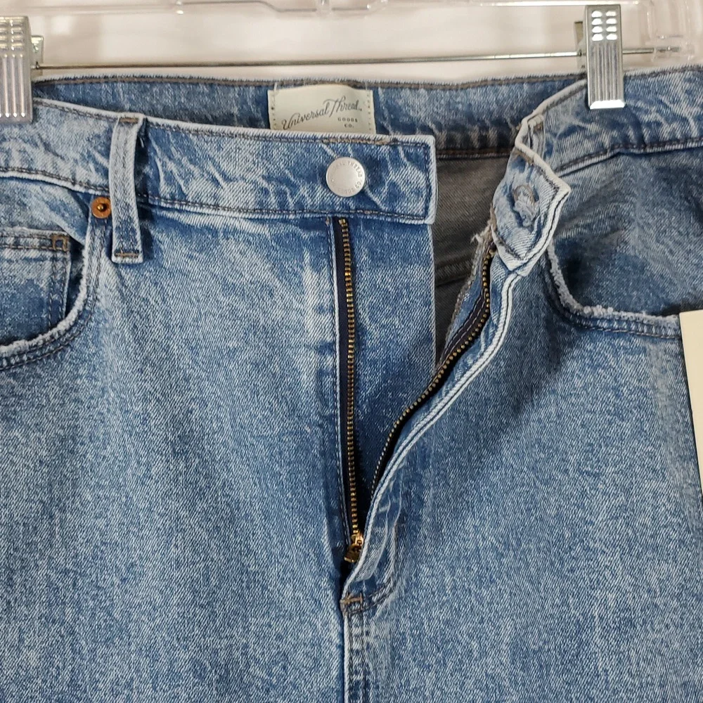 Universal Thread Woman's Medium Wash Denim Maxi Skirt ~ Blue - Picture 12 of 13
